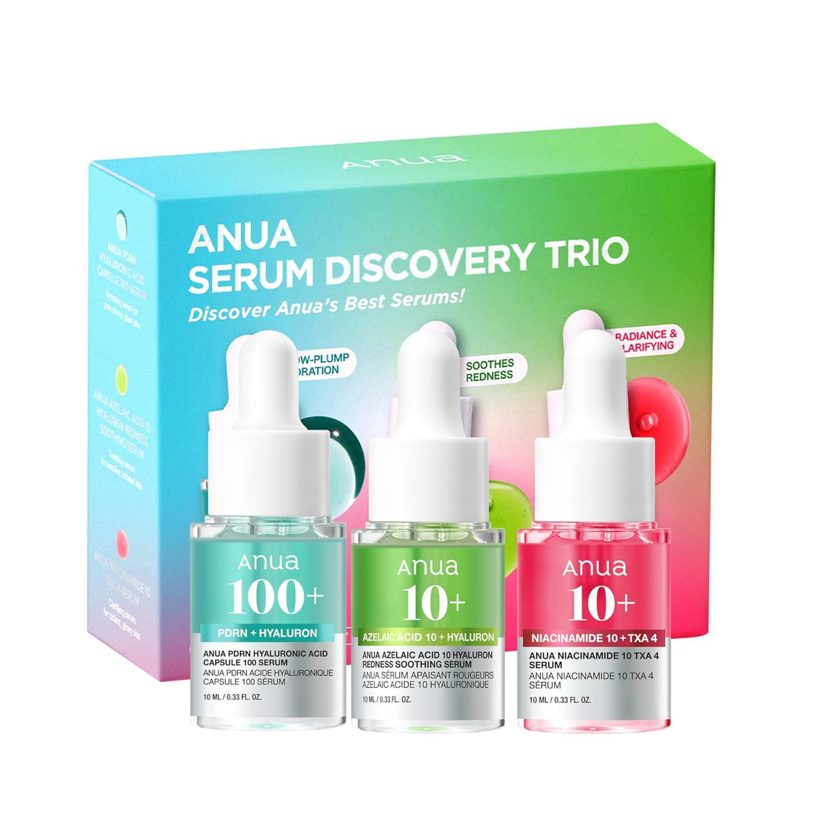 Anua Serum Discovery Trio Mini TRAVEL Serum (10ml X 3) – Buy Online in Bangladesh from Gotimoy.com