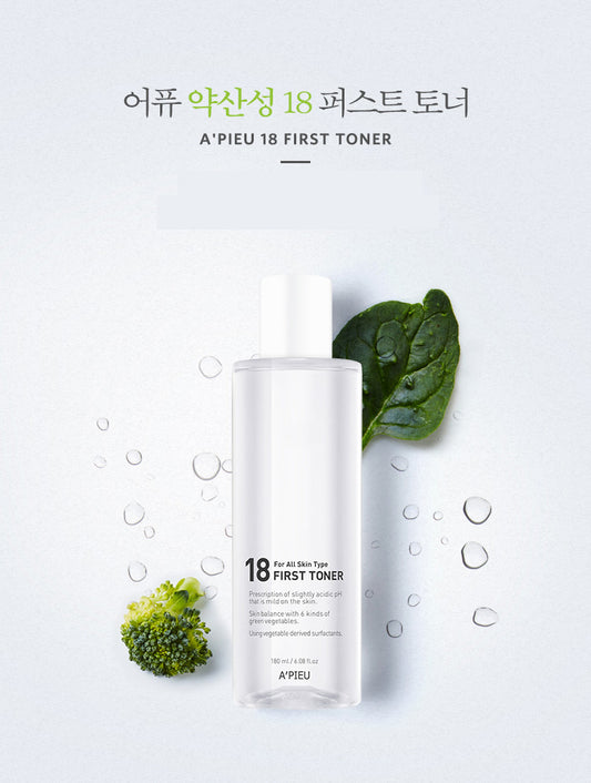Apieu 18 First Toner 180ml