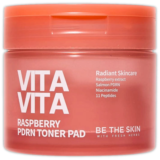 BE THE SKIN Vitavita Raspberry PDRN Toner Pad 60 Pads