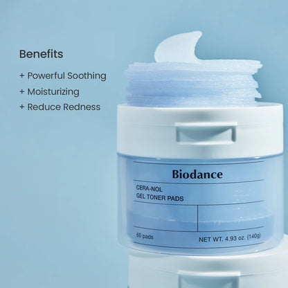 BIODANCE Cera-nol Gel Toner Pads (60 pads)