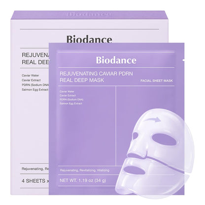 BIODANCE Rejuvenating Caviar PDRN Real Deep Mask 34g (1 Piece)