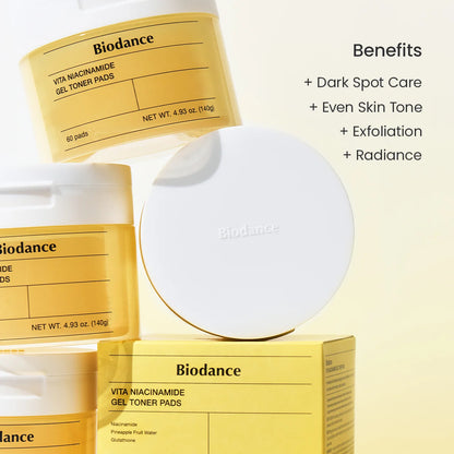 BIODANCE Vita Niacinamide Gel Toner Pads (60 pads)