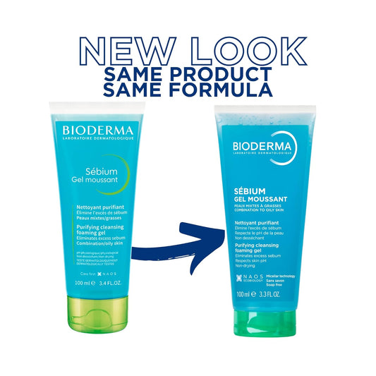 Bioderma (France) Sebium Moussant Purifying Cleansing Foaming Gel 200ml TUBE