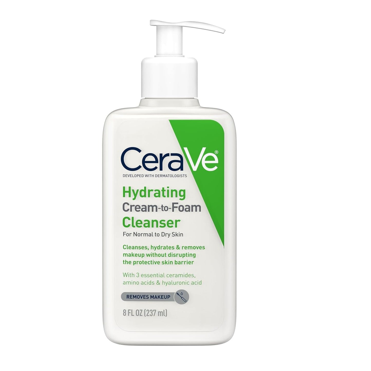 CeraVe (USA) Hydrating Cream to Foam Cleanser For Normal to Dry Skin 237ml