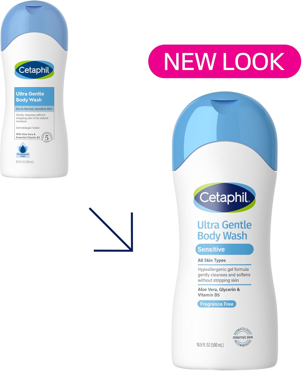 Cetaphil Ultra Gentle Body Wash Sensitive 500ml 