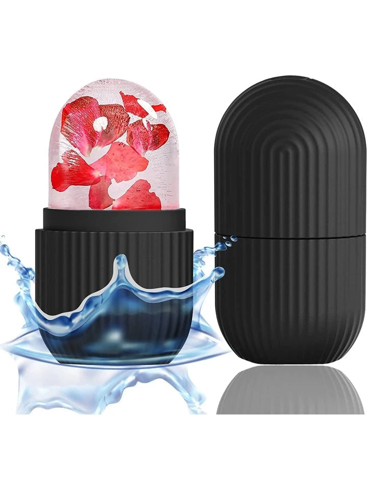 Silicone Face Ice Mold For Face Massage Beauty BLACK
