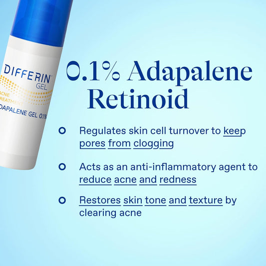 Differin Acne Treatment Gel Family Size Tube 45g
