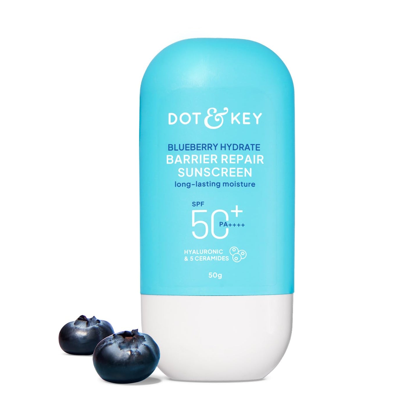 Dot And Key Blueberry Hydrate Barrier Repair SPF50+ PA++++ Medium Size Sunscreen 50g