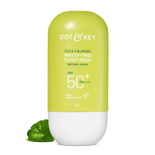 Dot And Key CICA Calming Mattifying SPF50 PA++++ Sunscreen Medium Size 50g