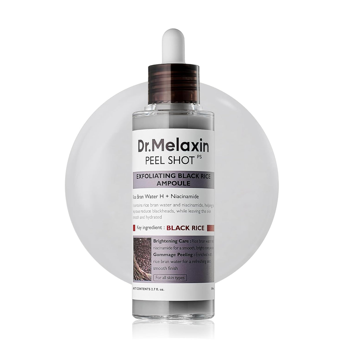 Dr Melaxin Peel Shot Exfoliating Black Rice Ampoule 80ml – Buy Online in Bangladesh from Gotimoy.com