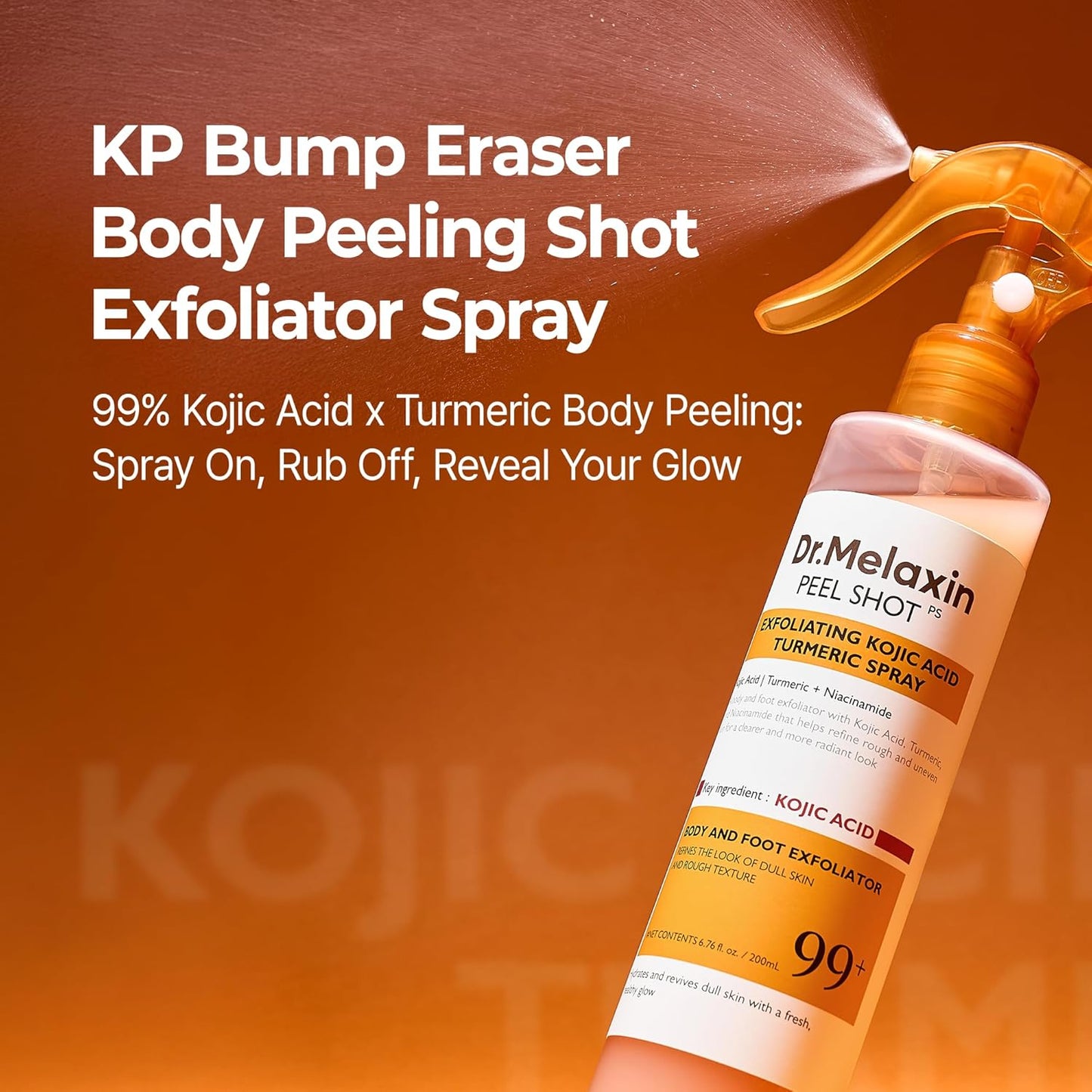 Dr Melaxin Peel Shot Exfoliating Kojic Acid Turmeric Spray 200ml