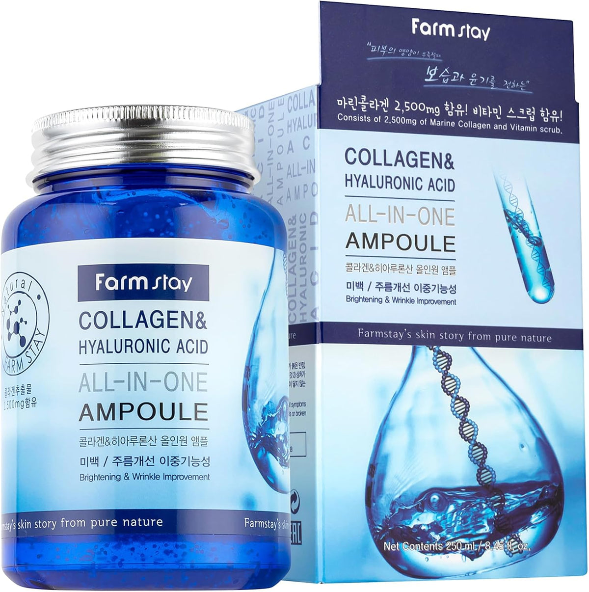 Farm Stay Collagen Hyaluronic Acid All-In One Ampoule 250ml – Buy Online in Bangladesh from Gotimoy.com
