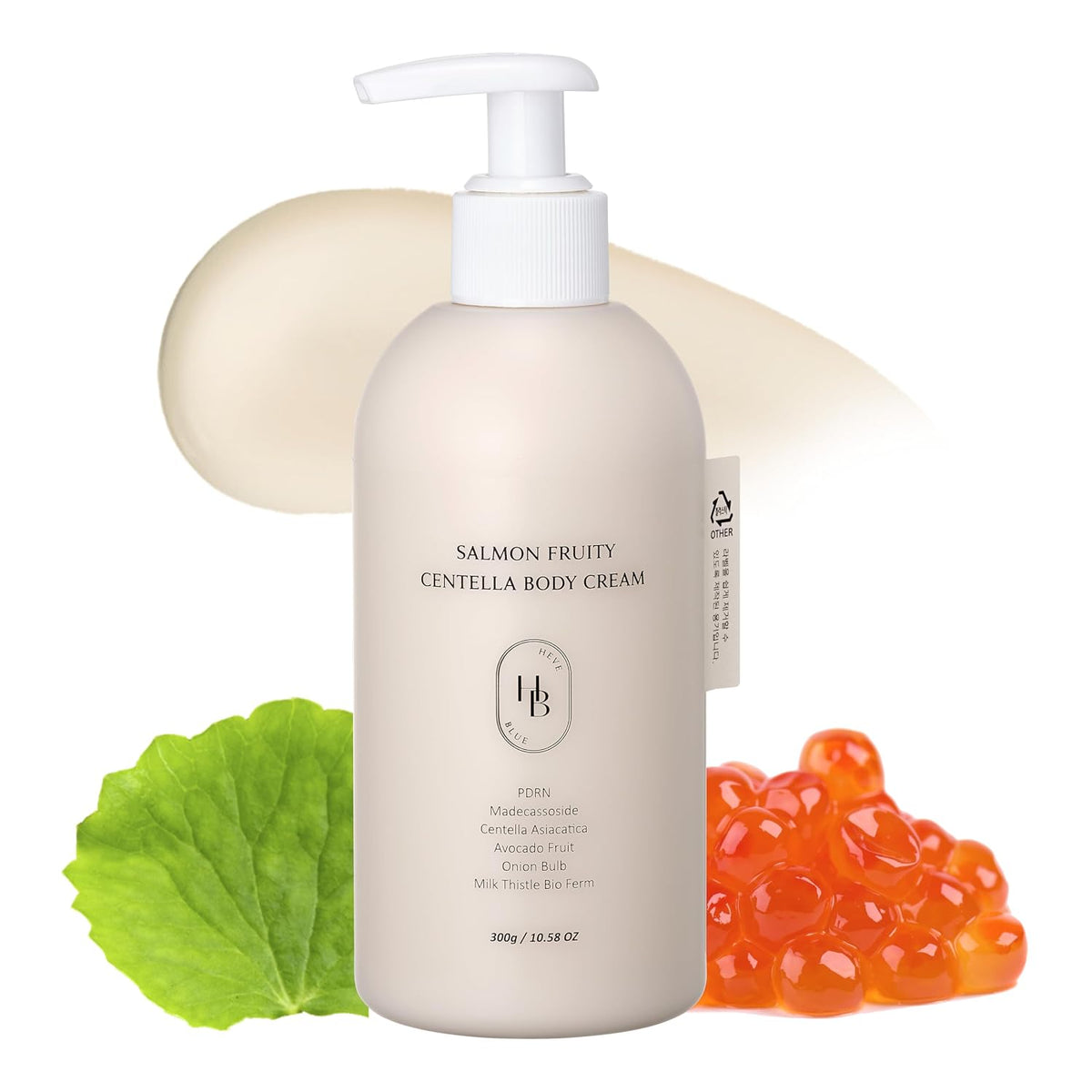HEVEBLUE Salmon Fruity Centella Body Cream 300ml