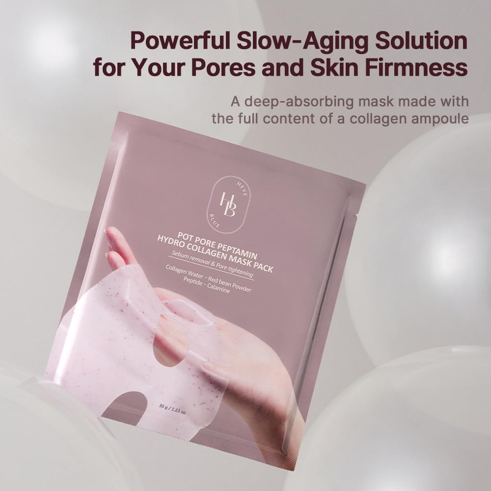 HEVEBLUE Pot Pore Peptamin Hydro Collagen Mask Pack 35g 1ea – Buy Online in Bangladesh from Gotimoy.com