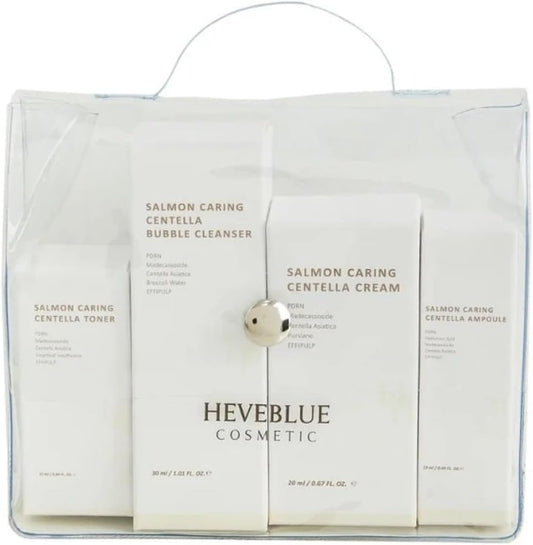 HEVEBLUE Salmon Caring Centella Special Travel Kit (4 pcs)