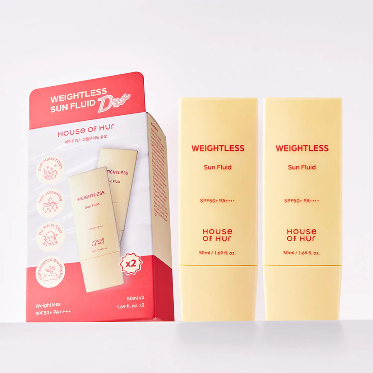 House of Hur Weightless Sun Fluid Duo Set (50ml + 50ml) – Buy Online in Bangladesh from Gotimoy.com