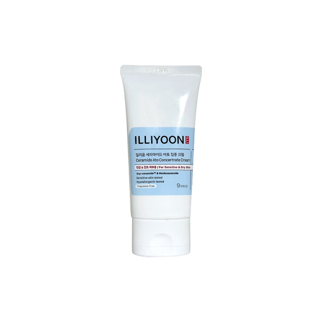 Tube of Illiyoon mini 75ml cream on a white background