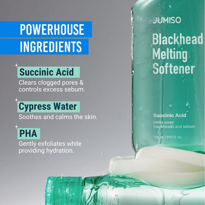 JUMISO Blackhead melting softner 150ml + Cotton pad(40pads) + Cotton Swab 10ea