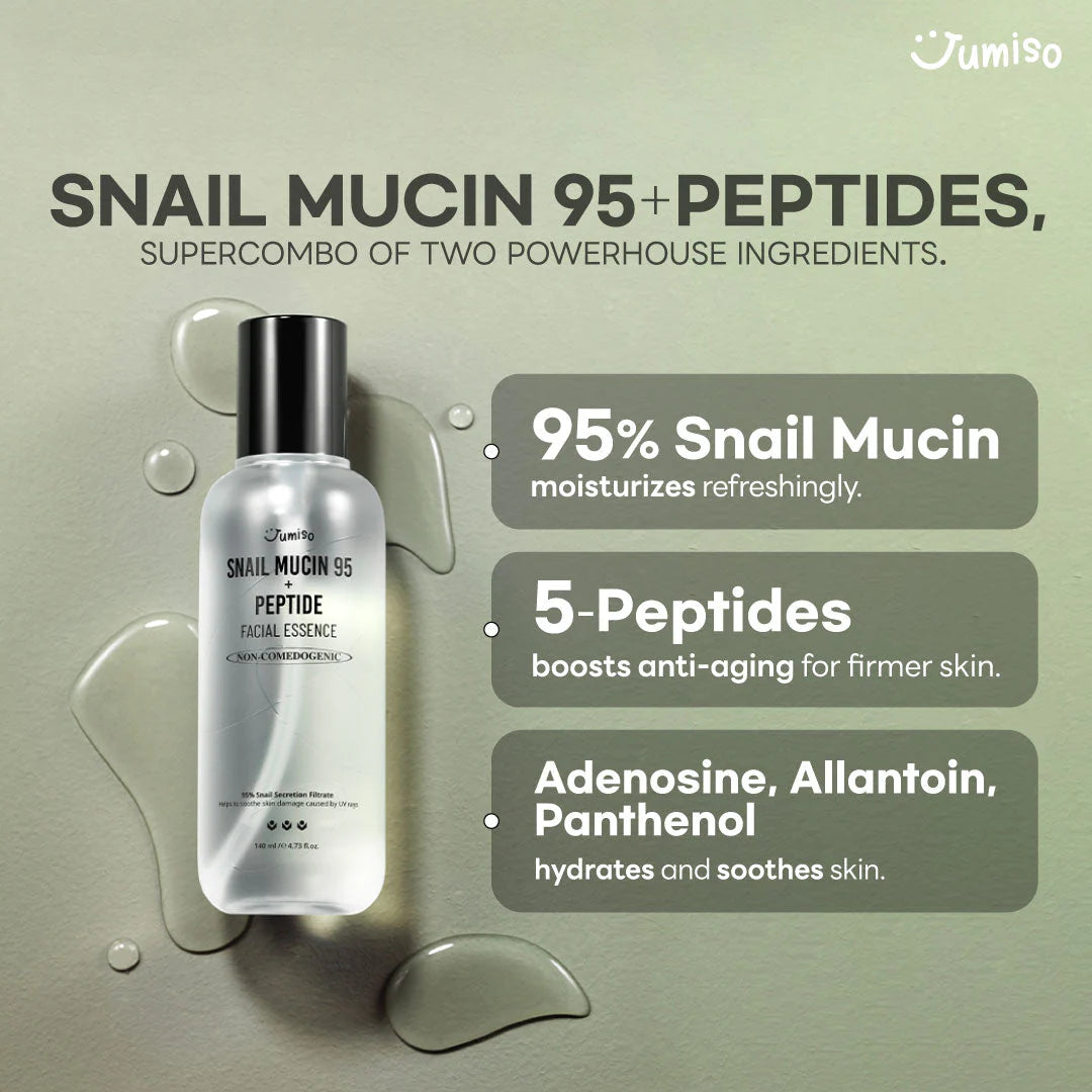 JUMISO Snail Mucin 95% + Peptide Facial Essence 140ml