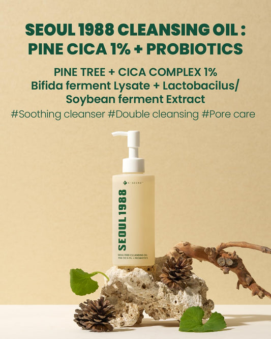 KSECRET SEOUL 1988 Cleansing Oil Pine Cica 1% + Probiotics 200ml