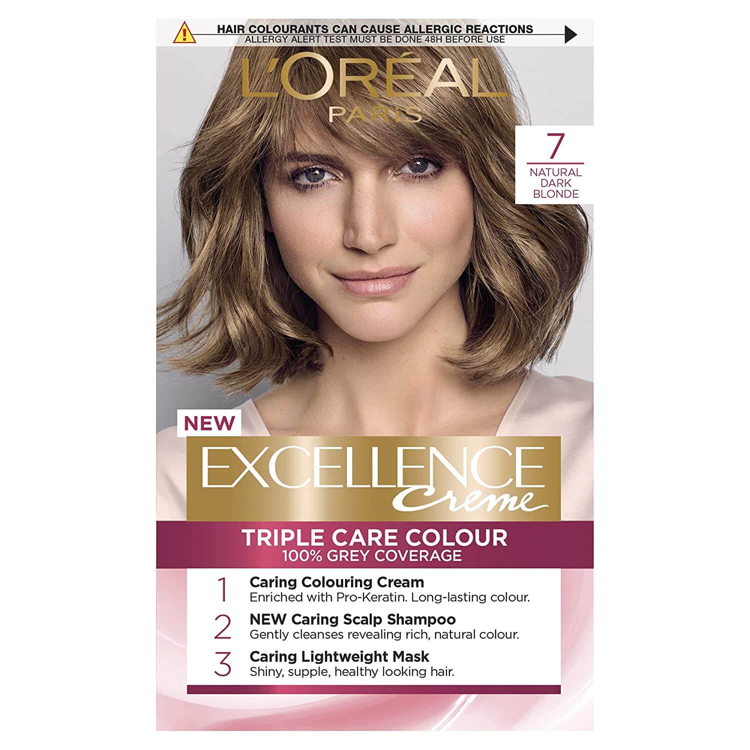 LOreal Paris Excellence Creme Hair Color 7 Natural Dark Blonde ...