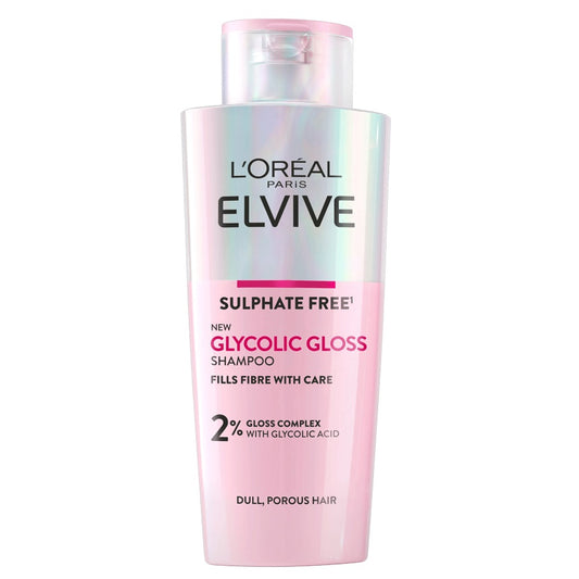 Loreal Elvive 2% Glycolic Gloss Sulphate Free Shampoo for Dull & Porous Hair 200ml