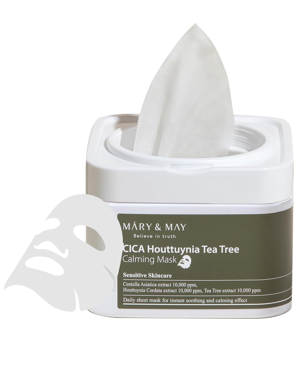 Mary & May CICA Houttuynia Tea Tree Calming Mask 30EA