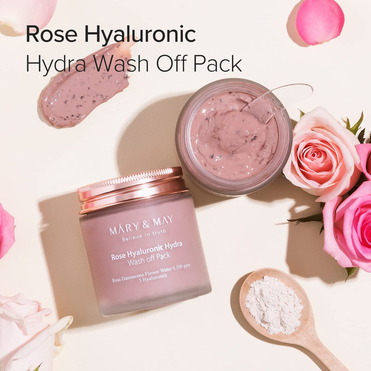 Mary & May Rose Hyaluronic Hydra Wash Off Mask 125g