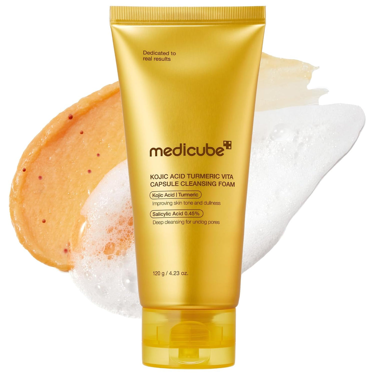 Medicube Kojic Acid Turmeric Vita Capsule Foam Cleanser 120g