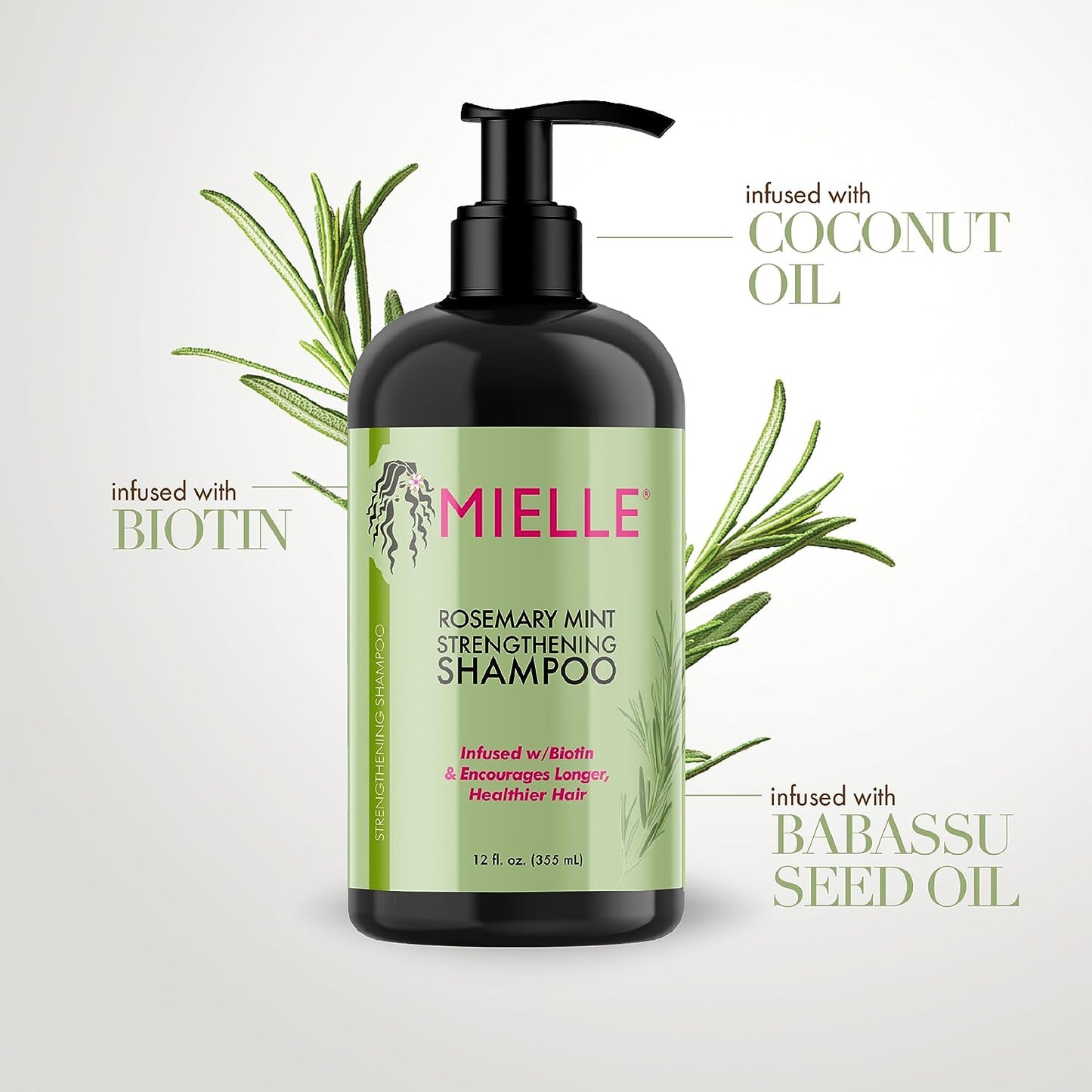 Mielle Organics Rosemary Mint Strengthening Shampoo 355ml