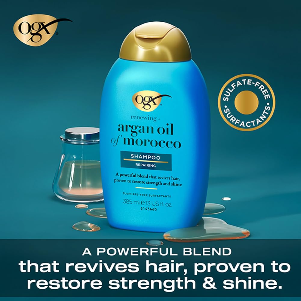 OGX Renewing Argan Oil of Morocco pH Balanced Shampoo 385ml – Buy Online in Bangladesh from Gotimoy.com