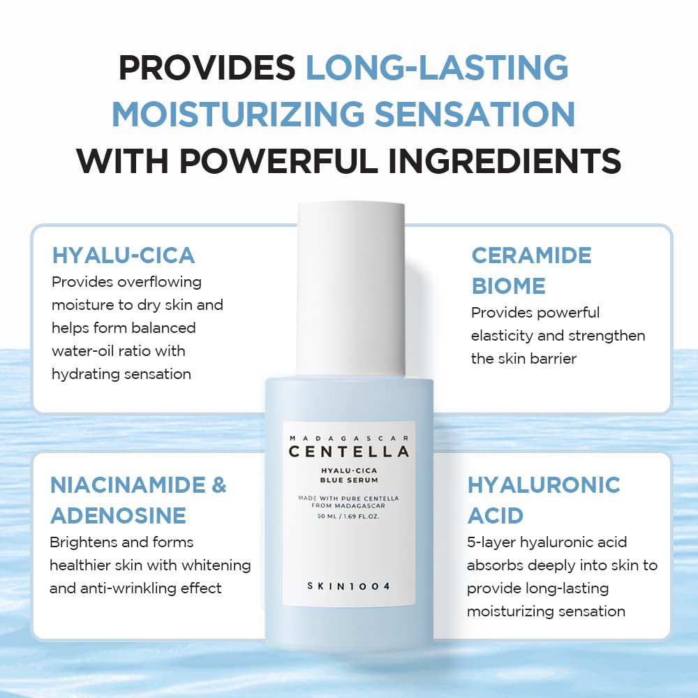 SKIN1004 Madagascar Centella Hyalu Cica Blue Serum 50ml