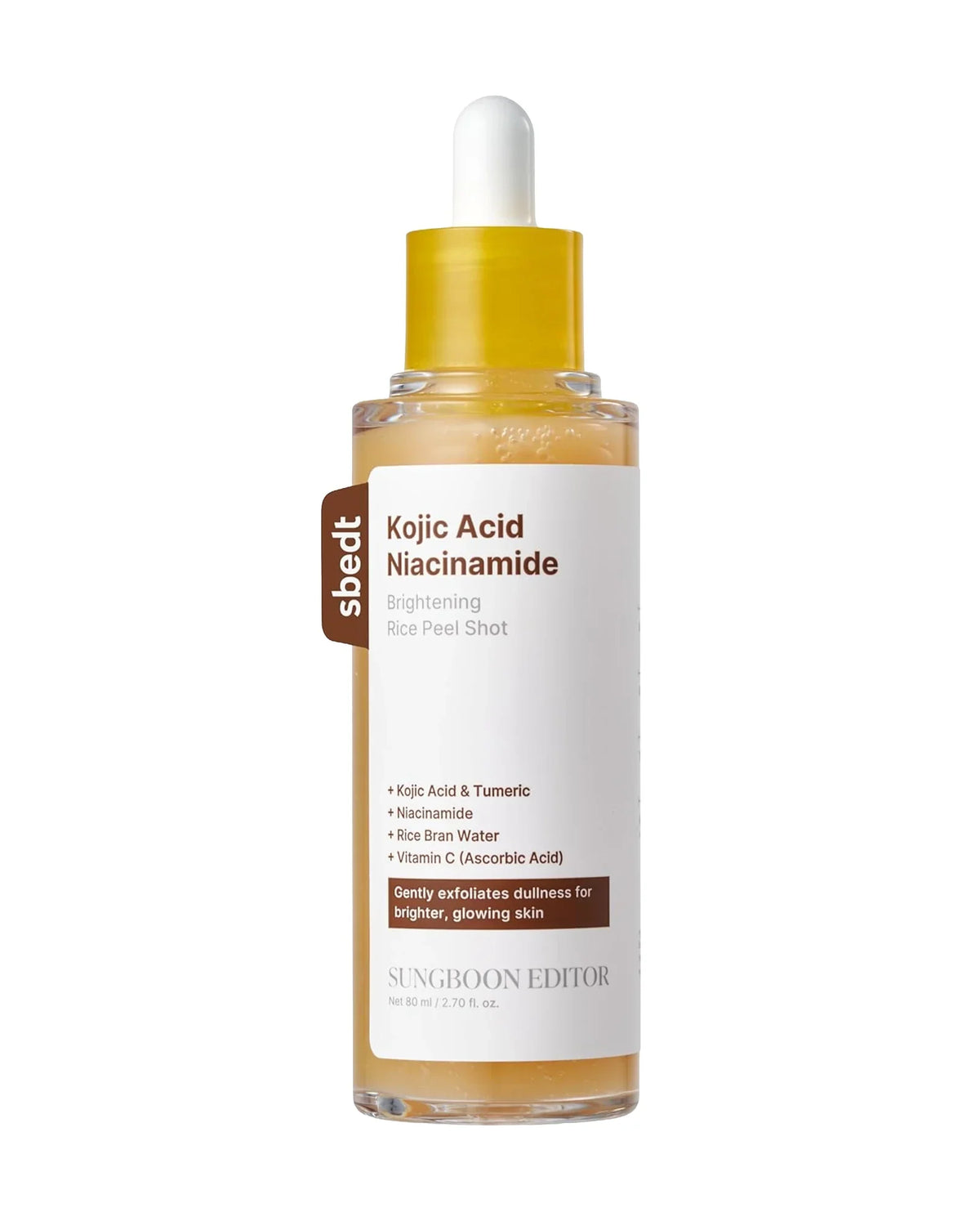 SUNGBOON EDITOR Kojic Acid Niacinamide Brightening Rice Peel Shot 80ml
