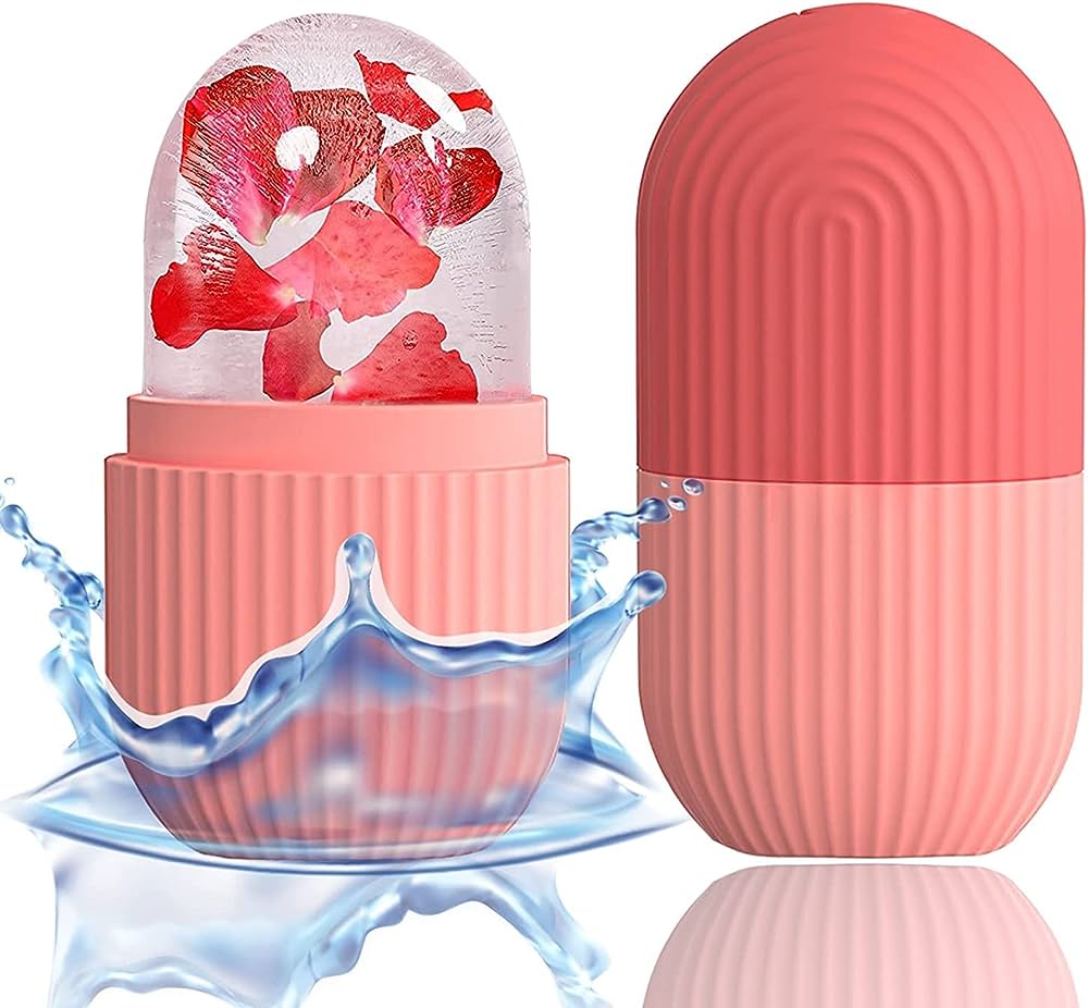 Silicone Face Ice Mold For Face Massage Beauty PINK