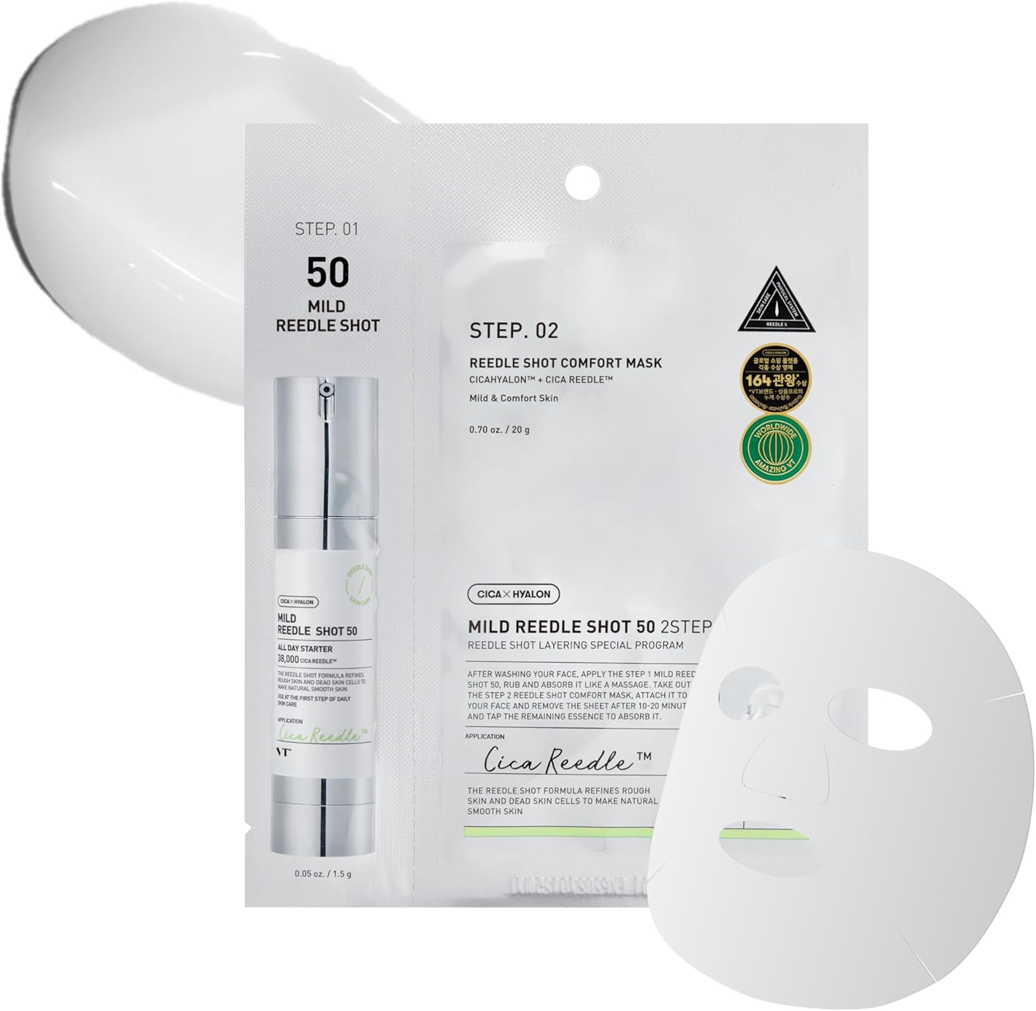 VT Cosmetics Mild Reedle Shot 50 2 Step Mask | Gotimoy.com By LOOK ...