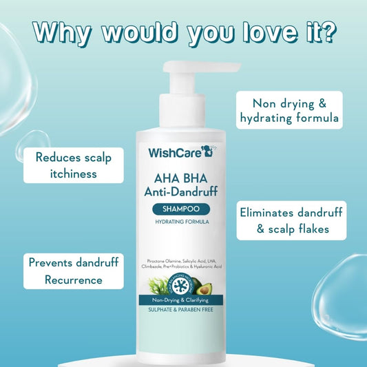 WishCare AHA BHA Anti Dandruff Shampoo 250ml