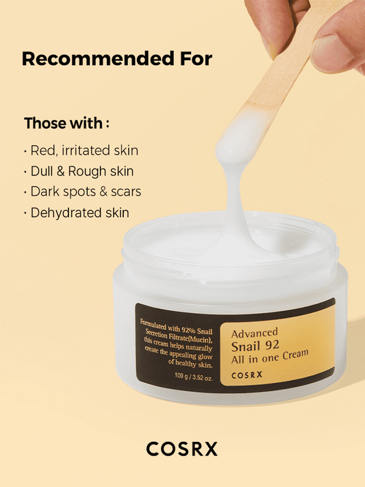 COSRX Advanced Snail 92 All In One Repair Cream  benefits