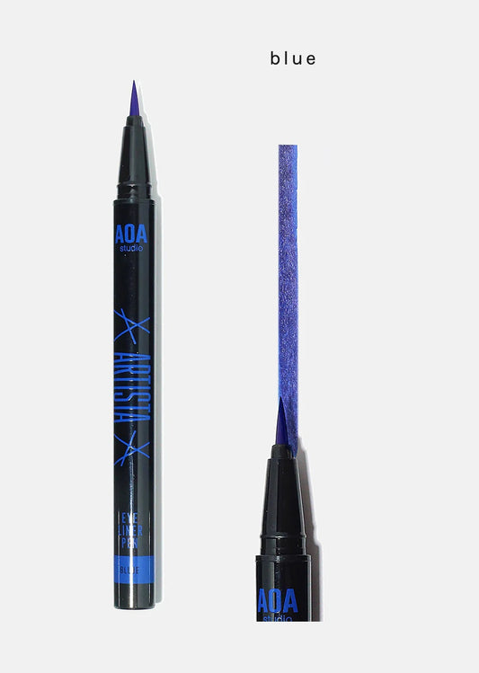 AOA Studio Artista Fine Tip Liquid Eyeliner Blue