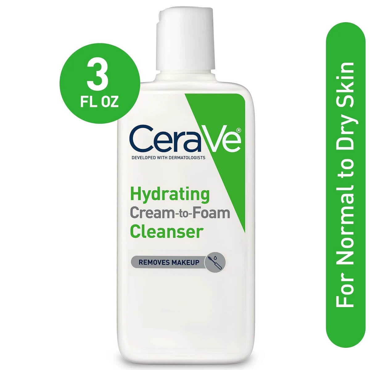 CeraVe (USA) Mini Hydrating Cream To Foam Cleanser For Normal To Dry Skin Mini Travel Size 87ml