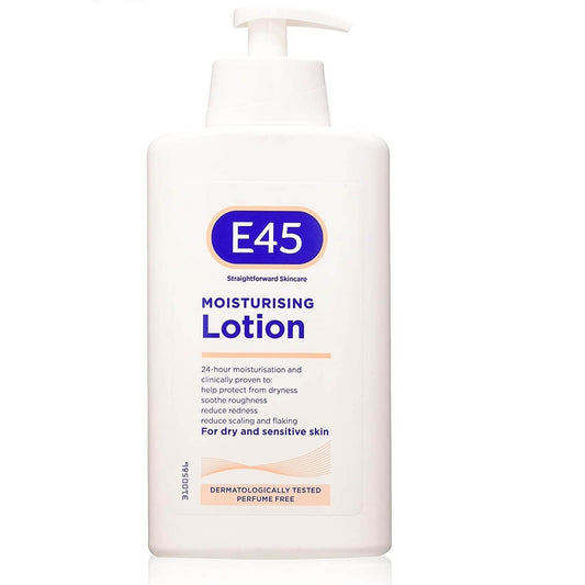 E45 (UK) Dermatological Moisturising Body Lotion For Dry & Sensitive Skin 500ml