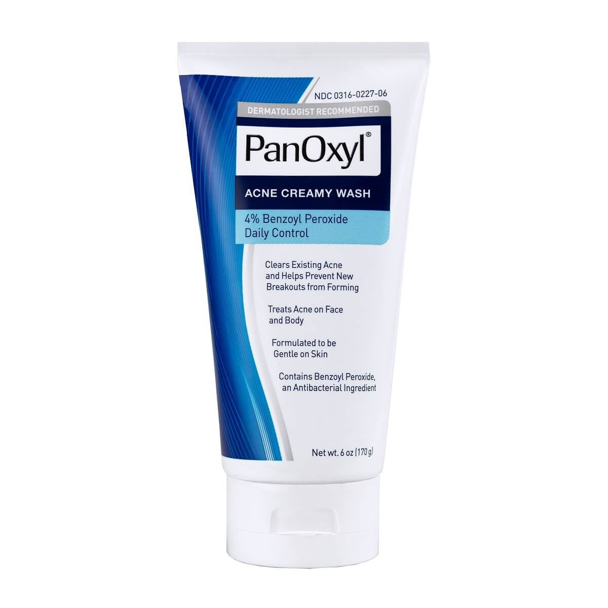 Panoxyl 4% Benzoyl Peroxide Daily Control Acne Creamy Wash 170g