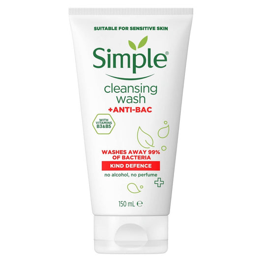 Simple (UK/Poland) Anti Bac Cleansing Wash Kind Defence 150ml