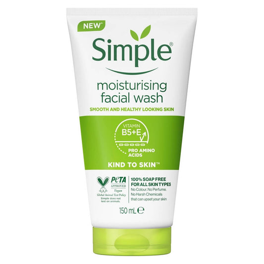 Simple (UK/Poland) Moisturising Face Wash For All Type Skin 150ml