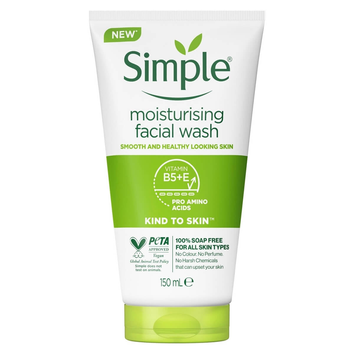 Simple (UK/Poland) Moisturising Face Wash For All Type Skin 150ml